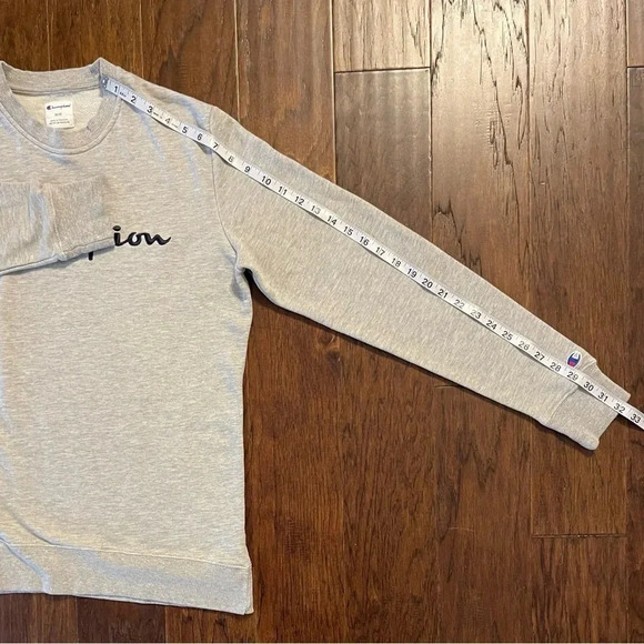 Champion Script Spell Out Pullover Crewneck Sweatshirt - Picture 6 of 8